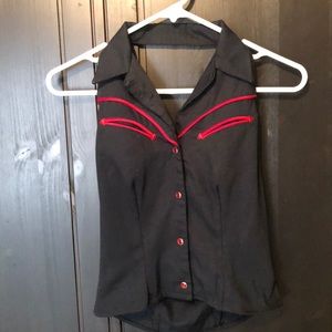 Western Pinup Halter Top 🤠